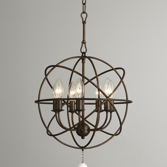 Crystorama Solaris 6-Light Orb Chandelier