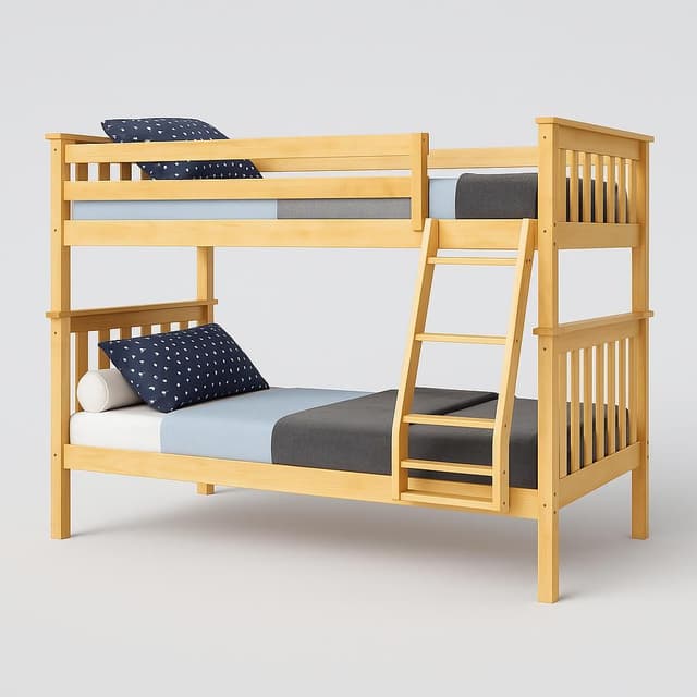 Max & Lily Kid's Solid Wood Bunk Bed