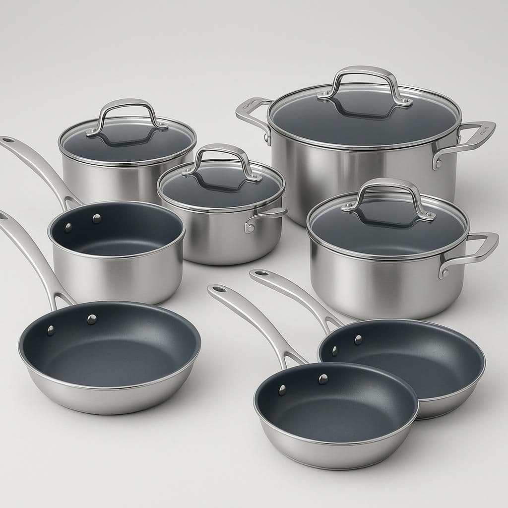 Henckels Clad H3 10-Piece Stainless Steel Cookware Set