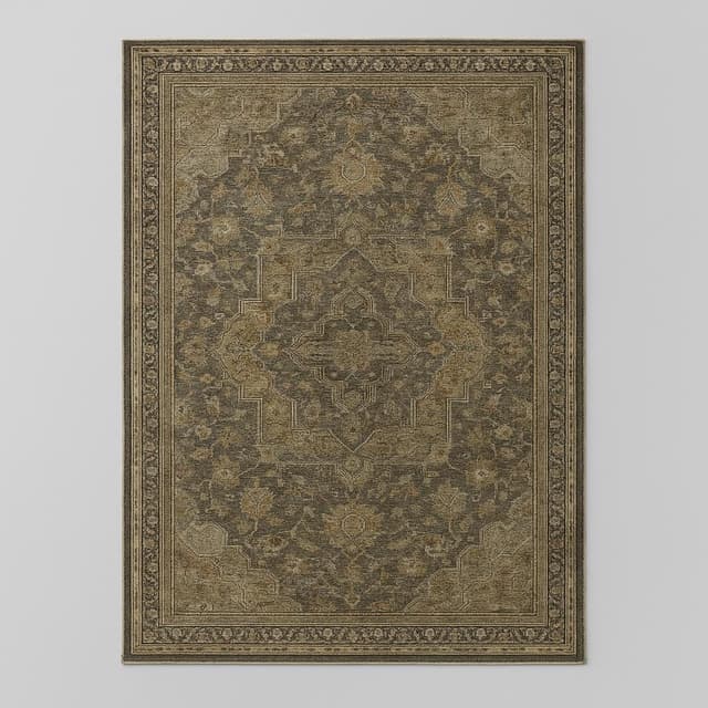 Loloi II Layla Collection Charcoal/Olive 5x7
