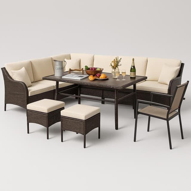 Devoko 7-Piece Outdoor Patio Furniture Set