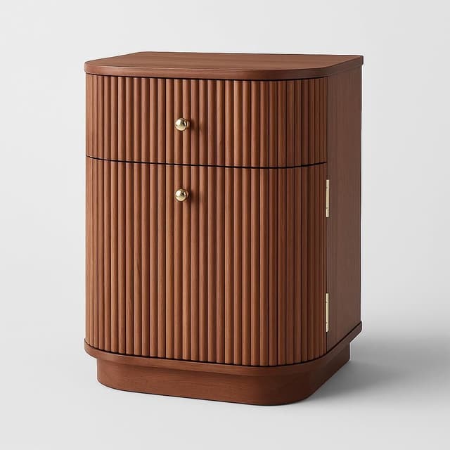 CB2 Linear 2-Drawer Nightstand